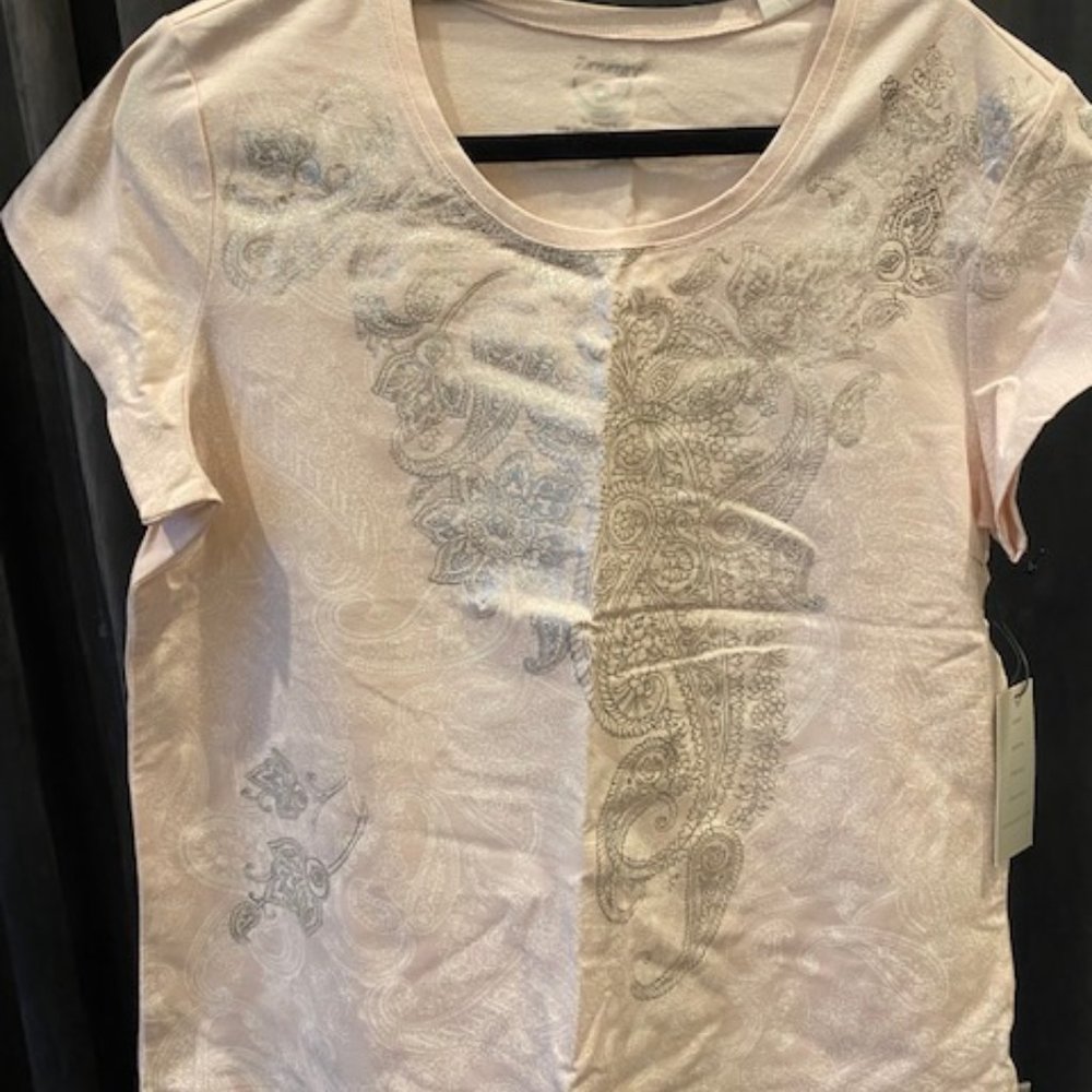 NWT Chicos Zenergy Pink Womens Top/T-Shirt 3=16/xl
